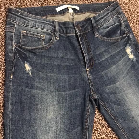 Special A Jeans Ankle Distressed Skinny Jeans - Picture 2 of 12